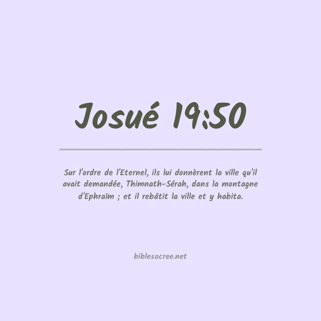 Josué - 19:50