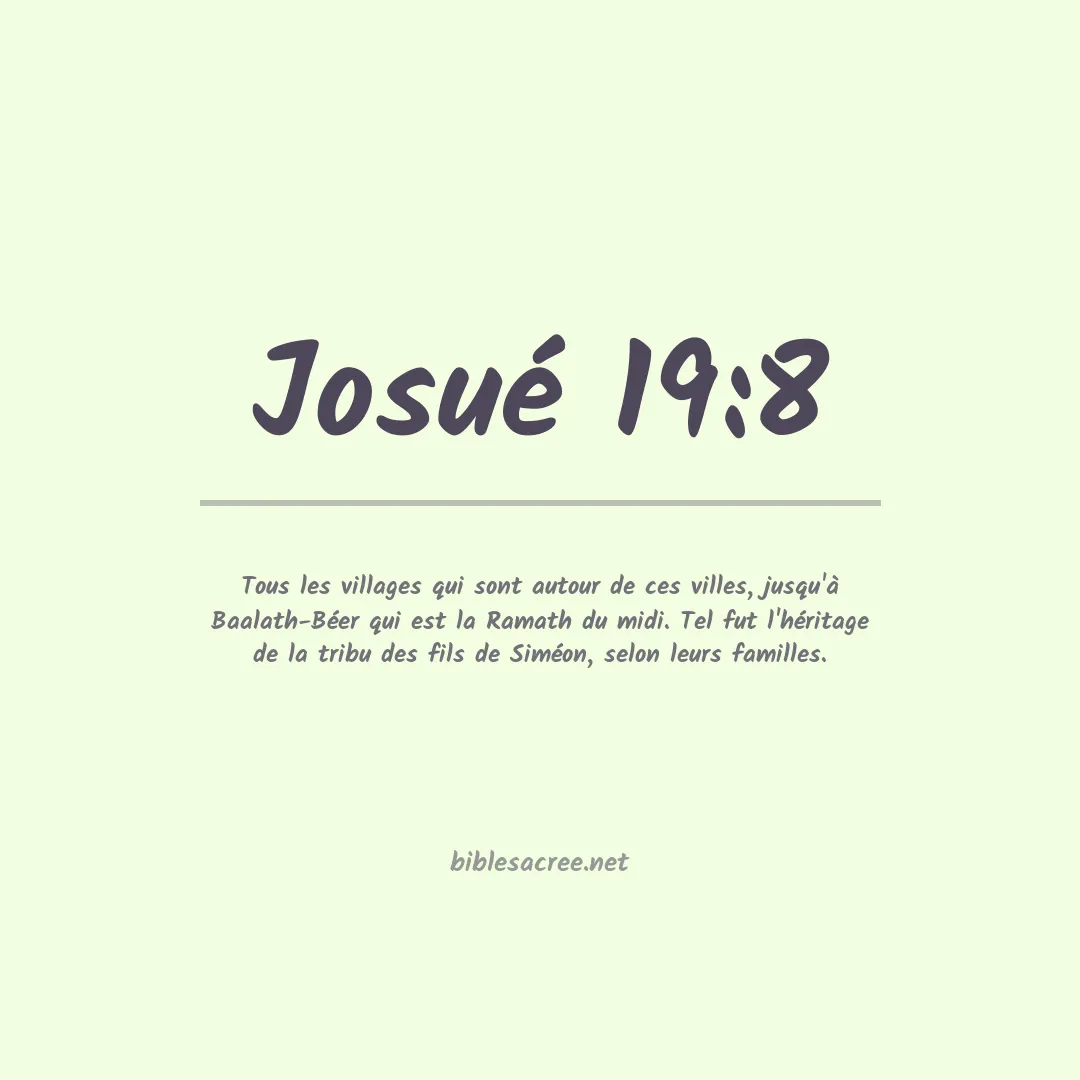 Josué - 19:8