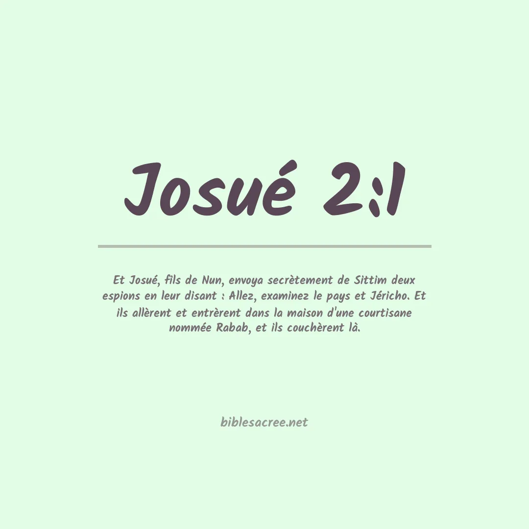 Josué - 2:1
