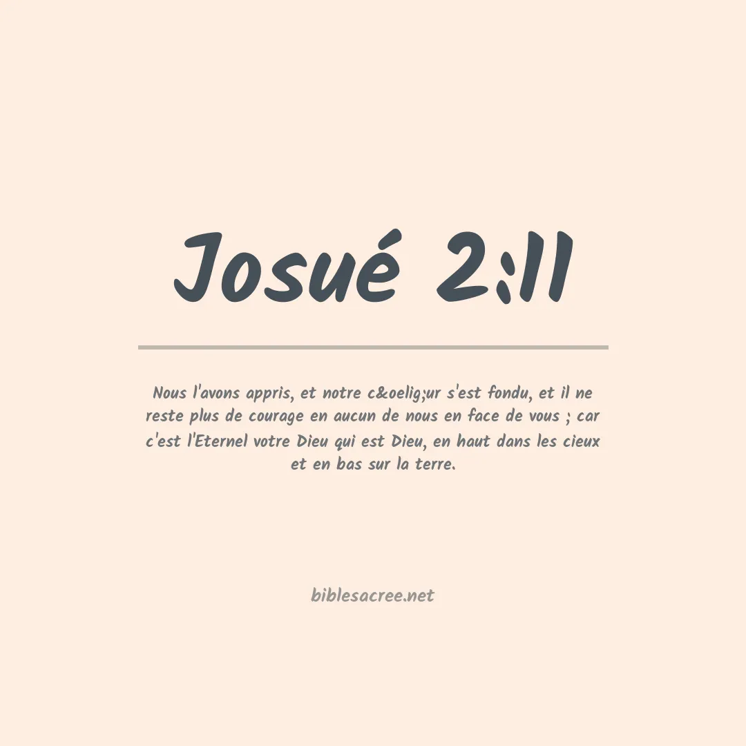 Josué - 2:11