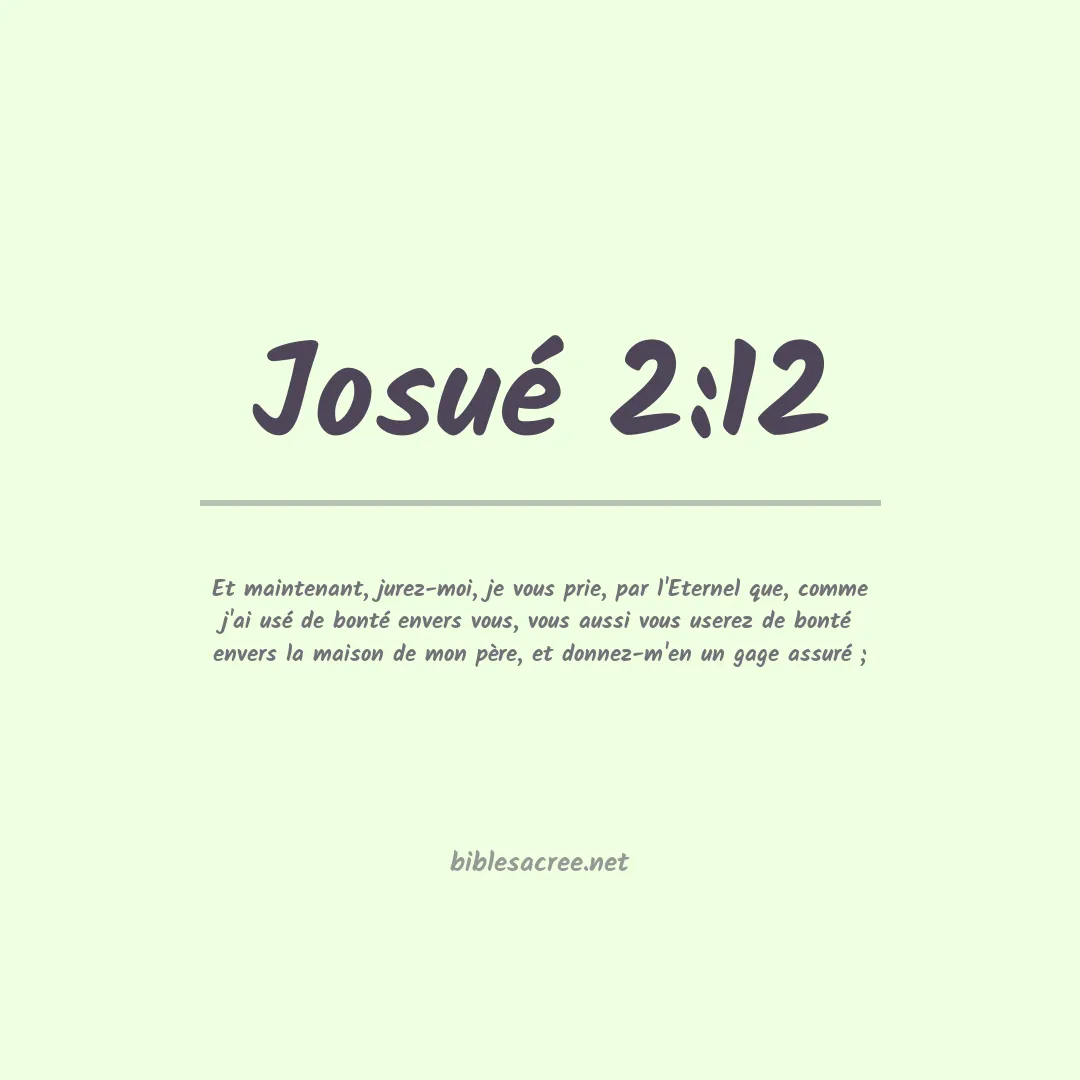 Josué - 2:12