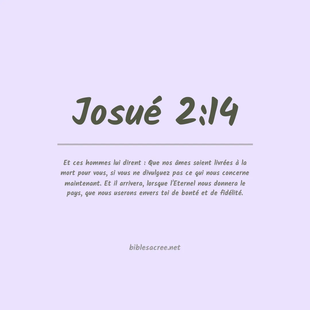 Josué - 2:14