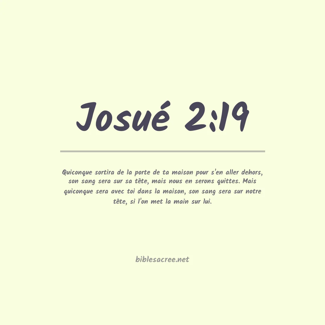 Josué - 2:19