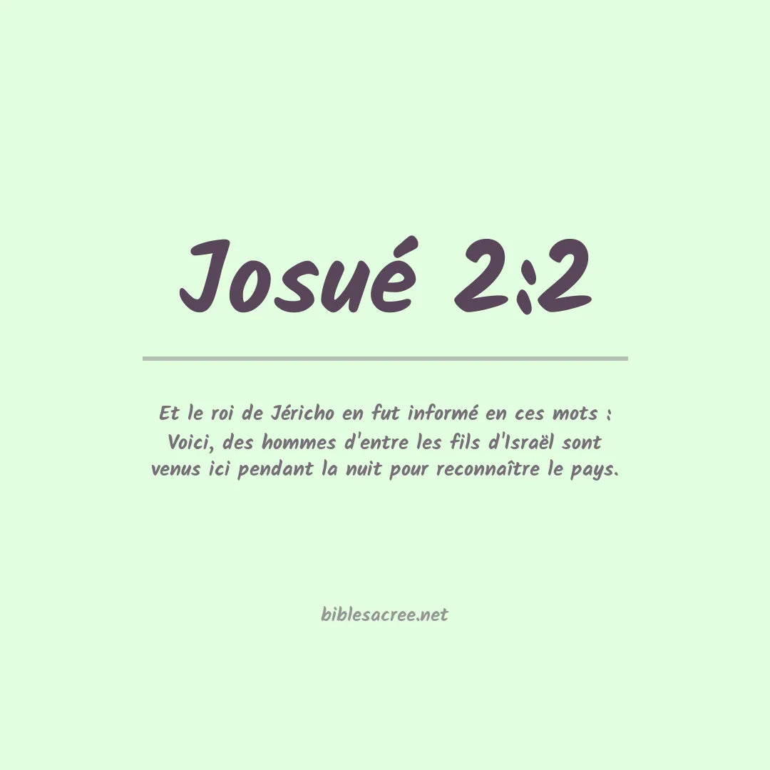 Josué - 2:2