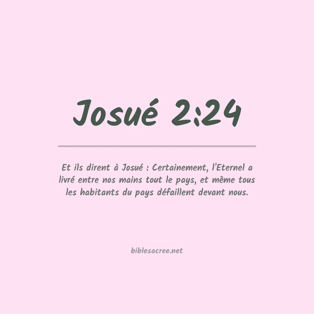 Josué - 2:24