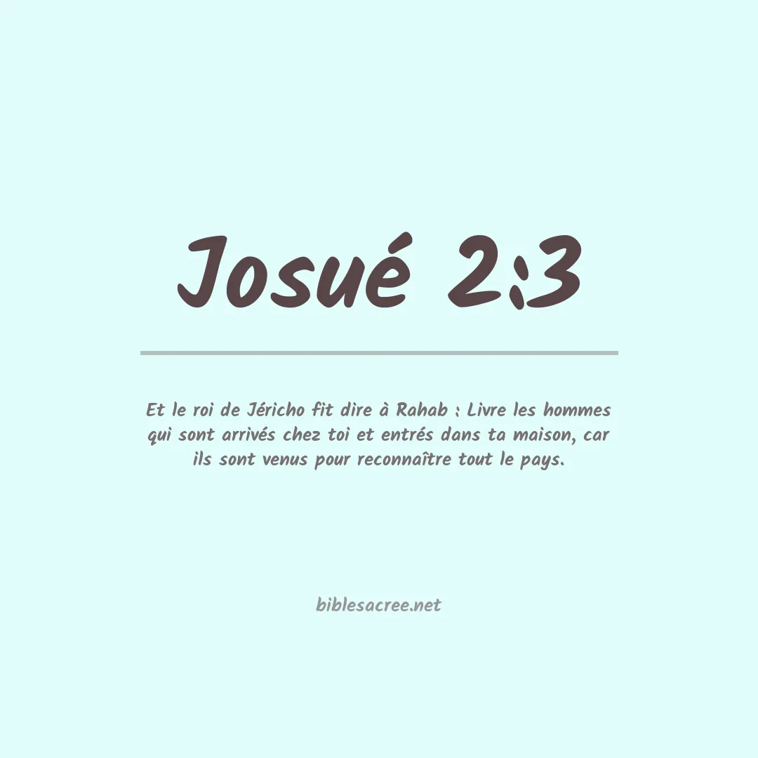 Josué - 2:3