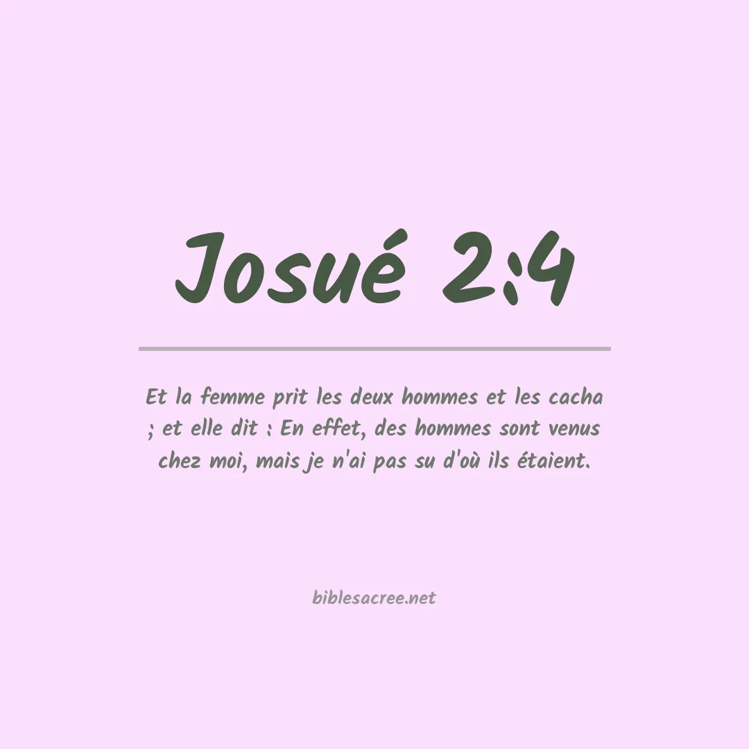 Josué - 2:4