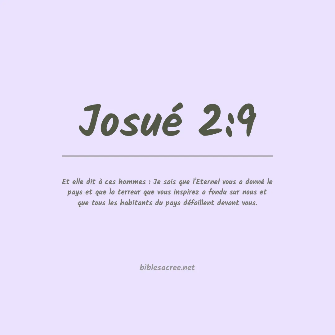 Josué - 2:9