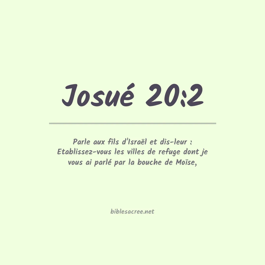 Josué - 20:2