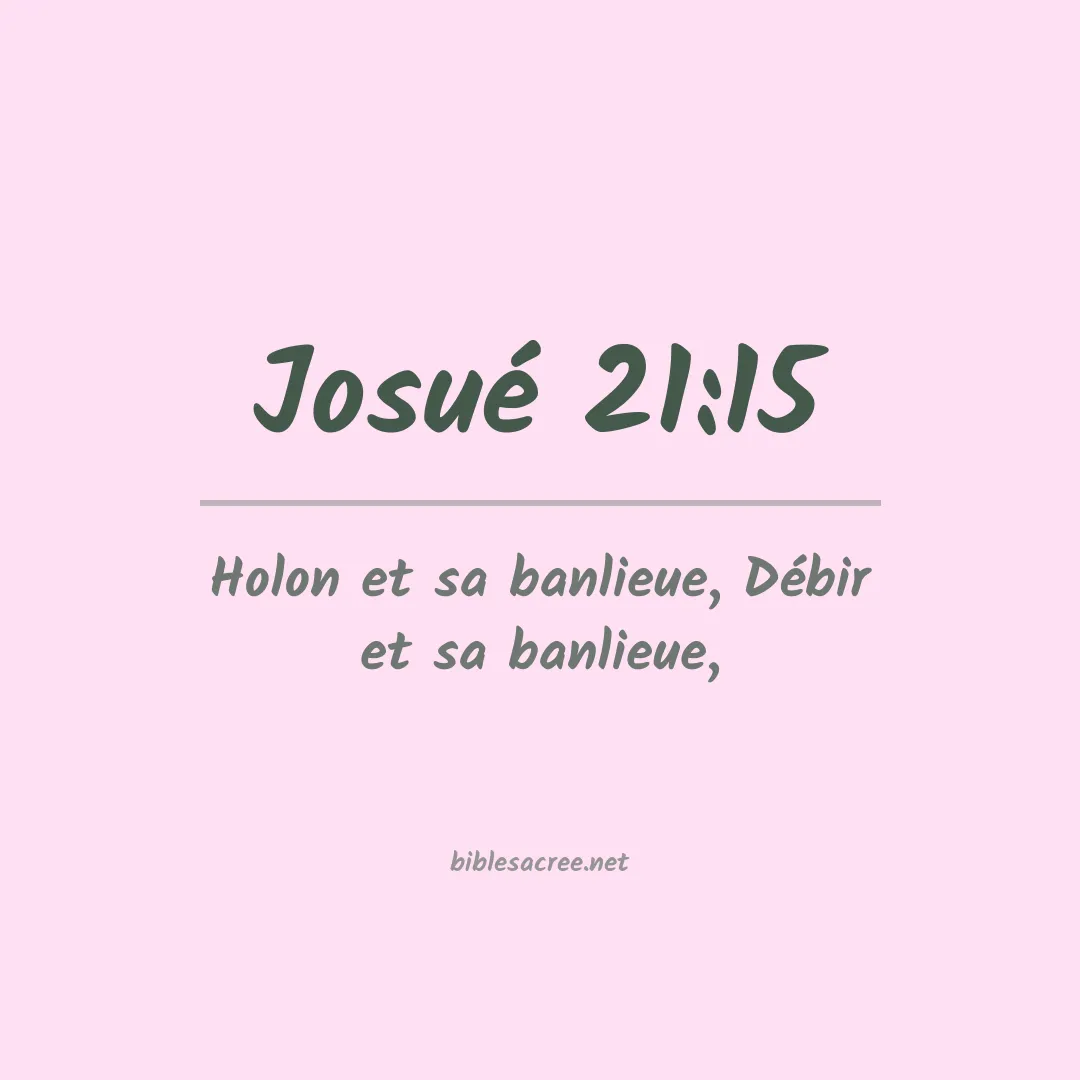 Josué - 21:15