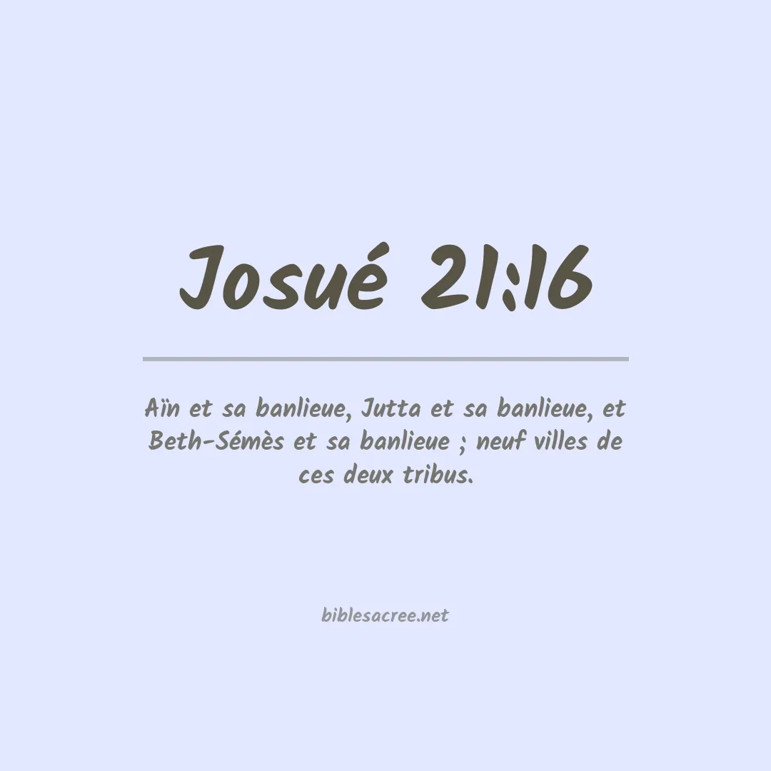Josué - 21:16