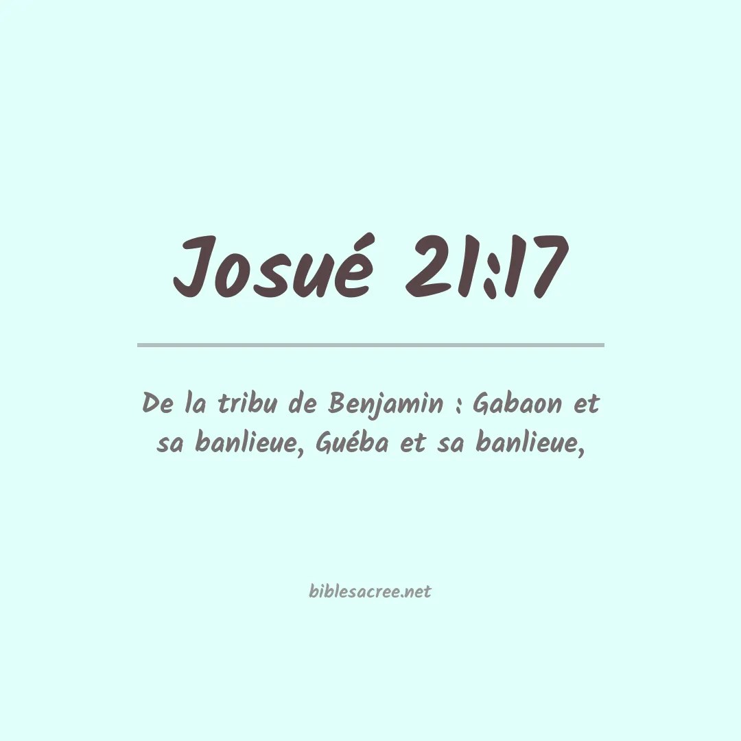 Josué - 21:17