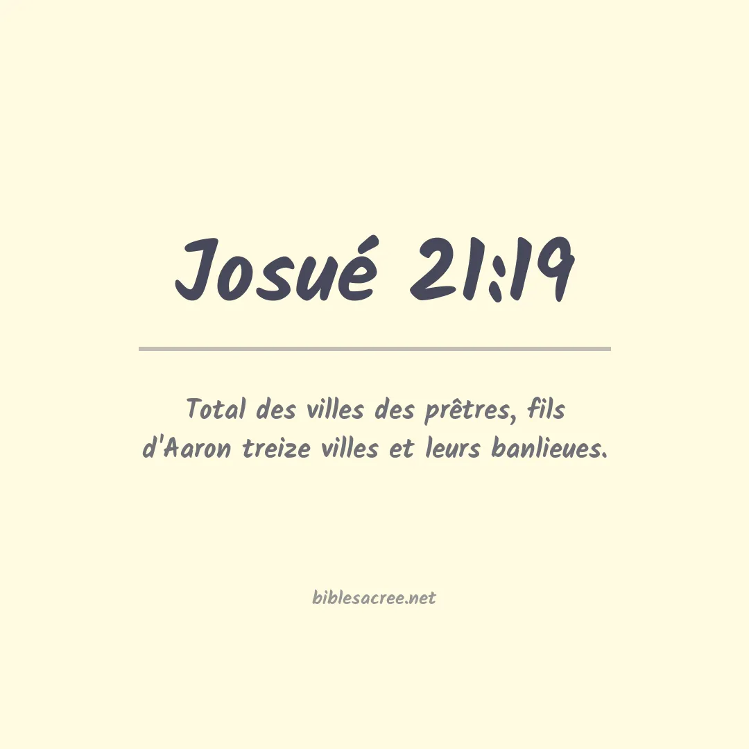 Josué - 21:19