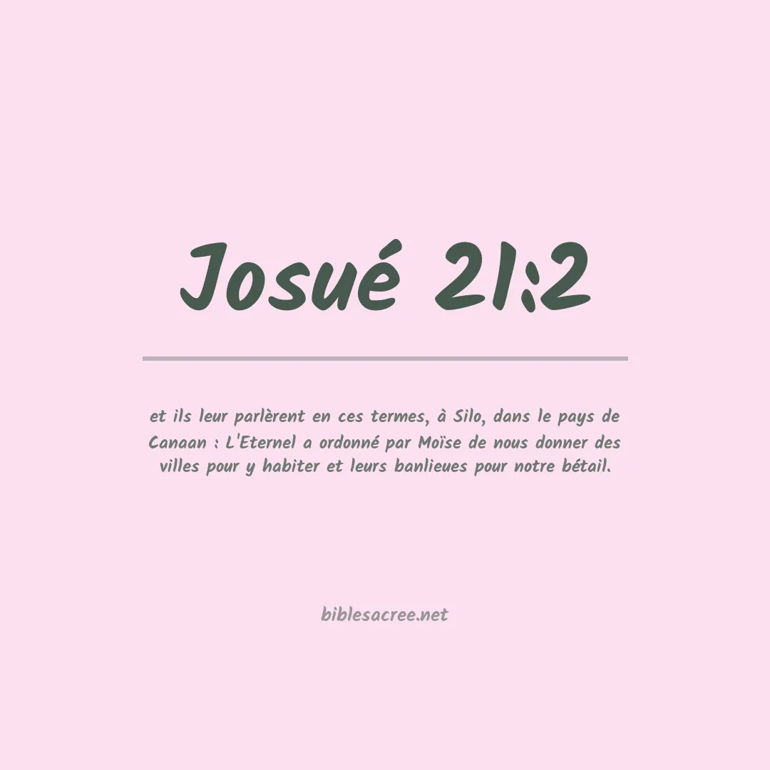 Josué - 21:2