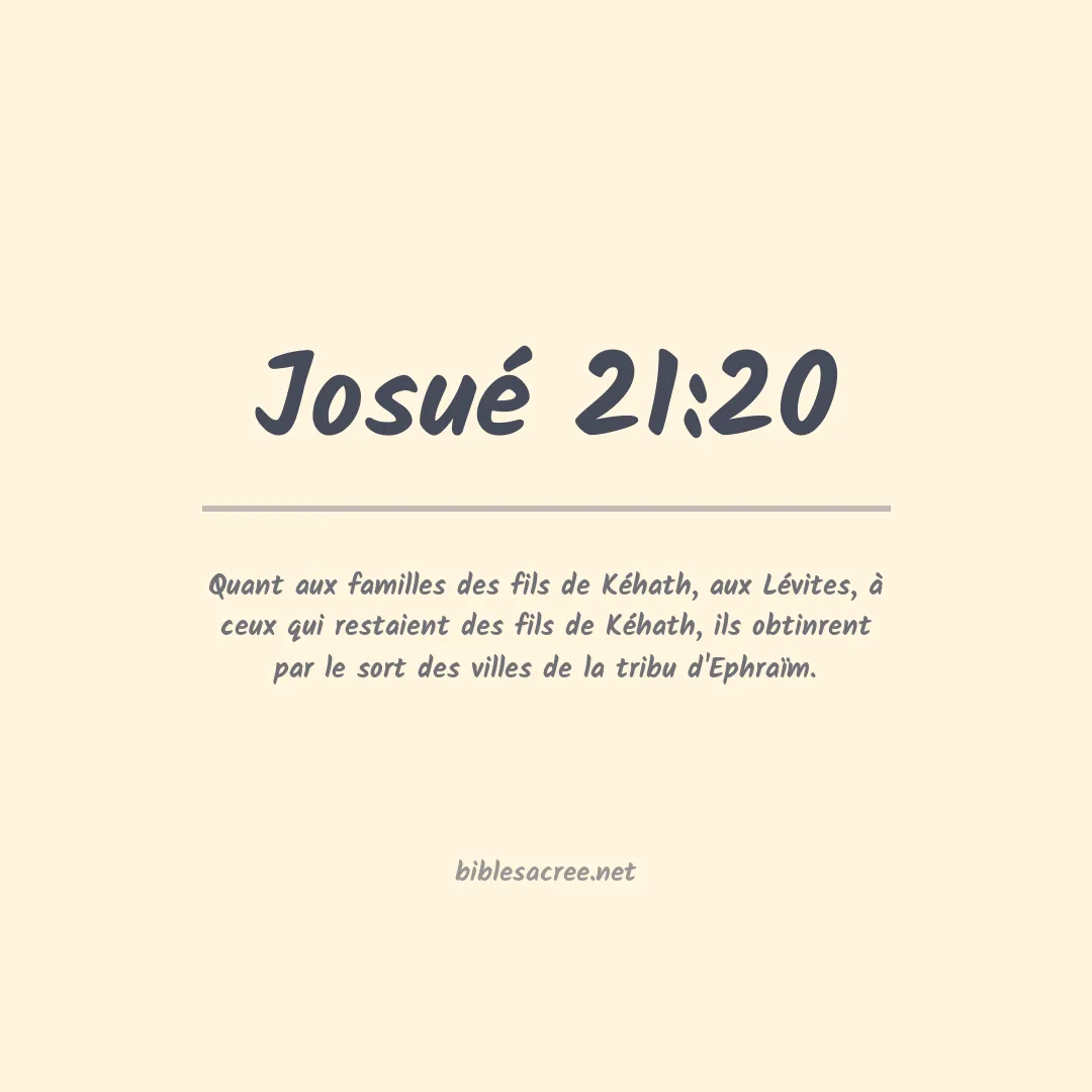 Josué - 21:20