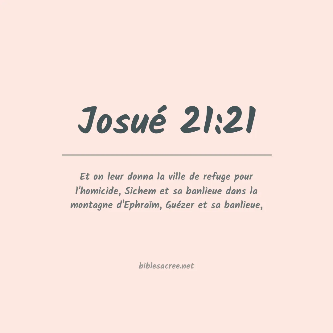 Josué - 21:21