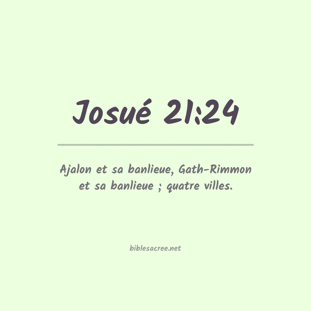 Josué - 21:24