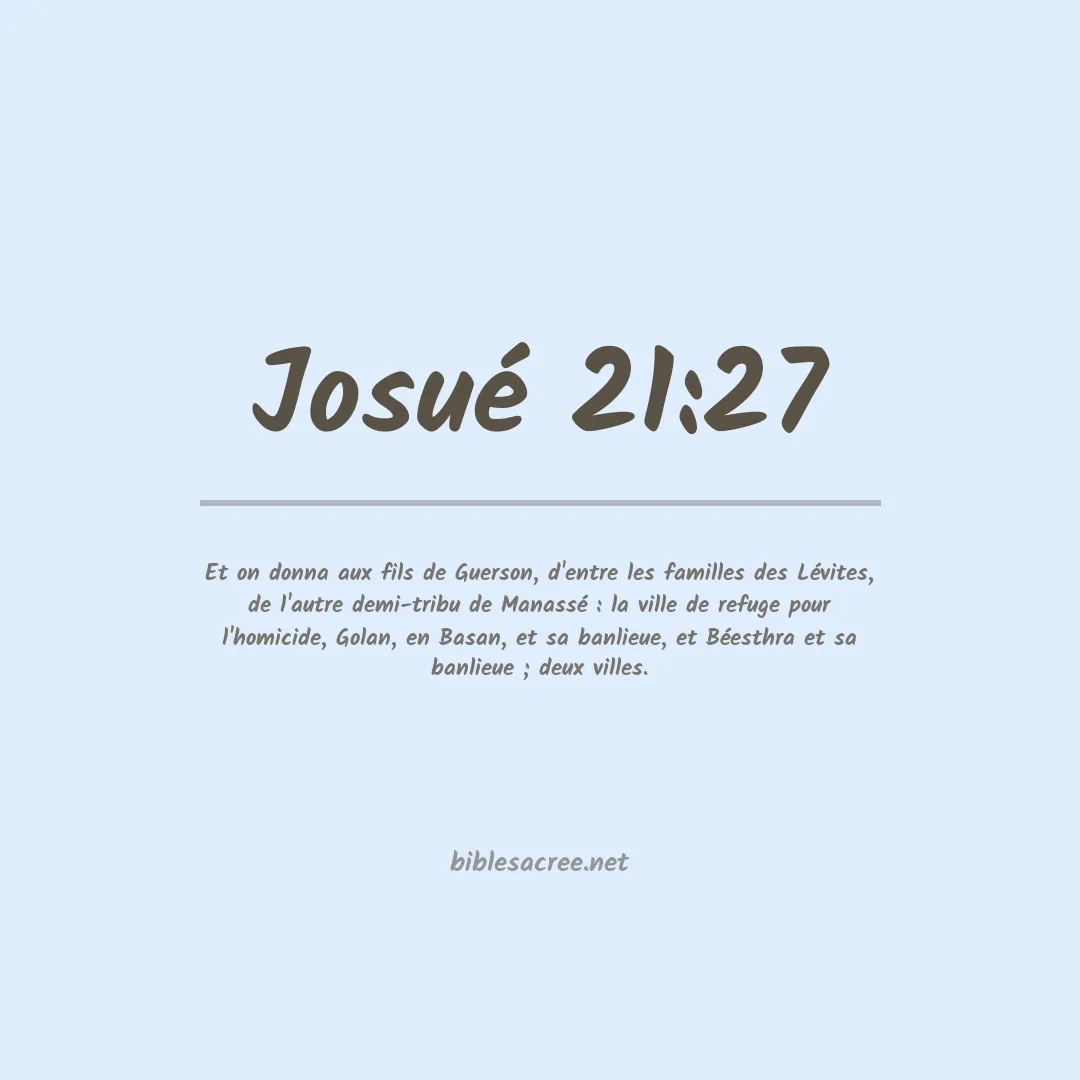 Josué - 21:27