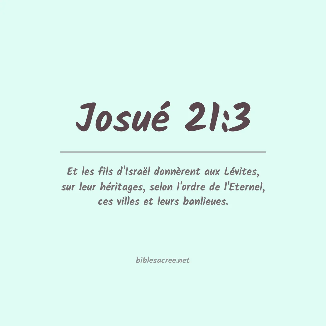 Josué - 21:3