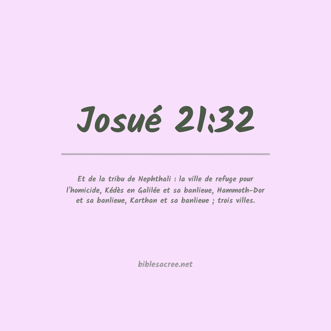 Josué - 21:32