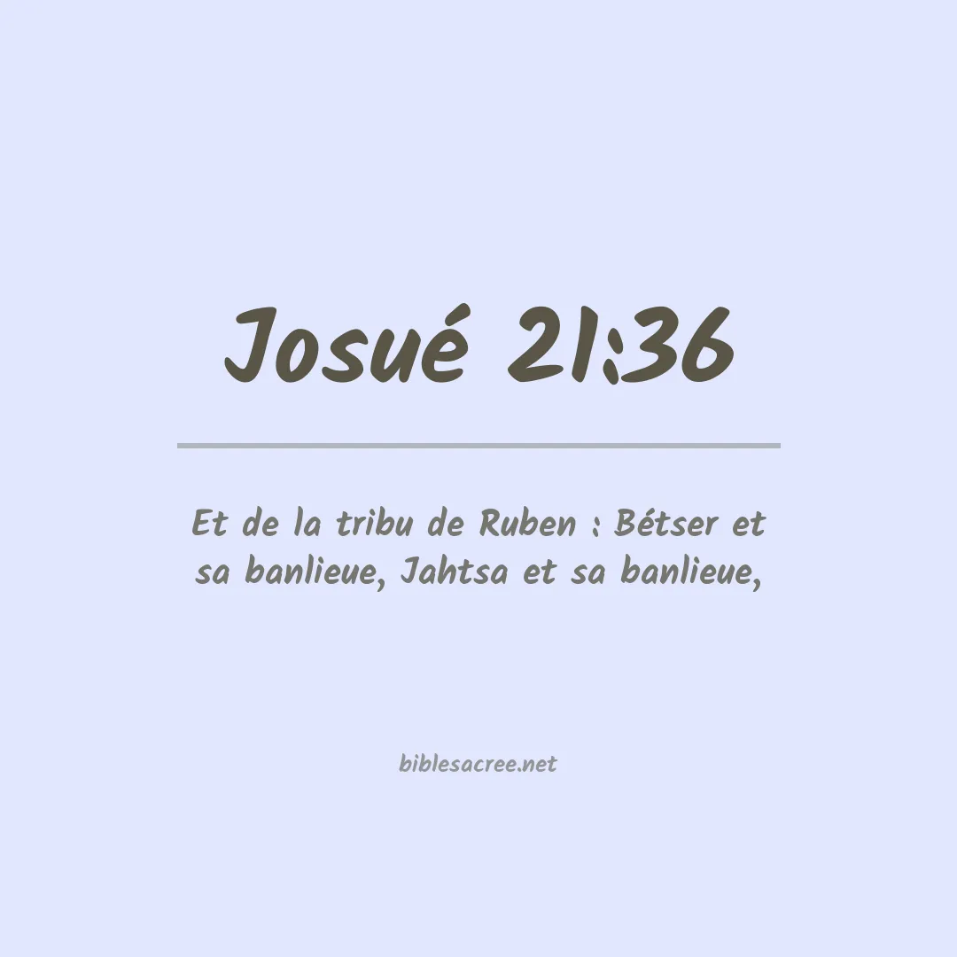 Josué - 21:36
