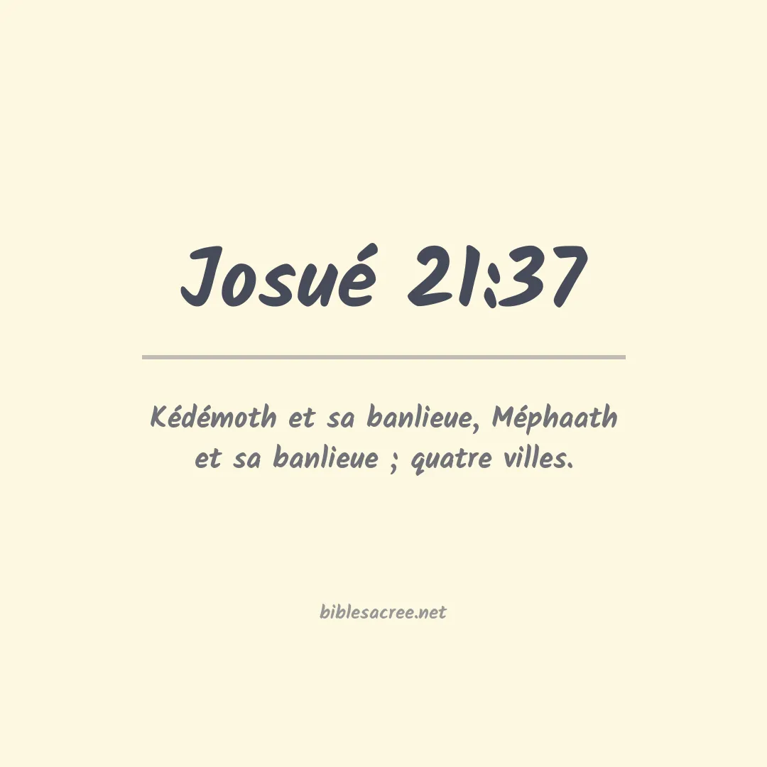 Josué - 21:37