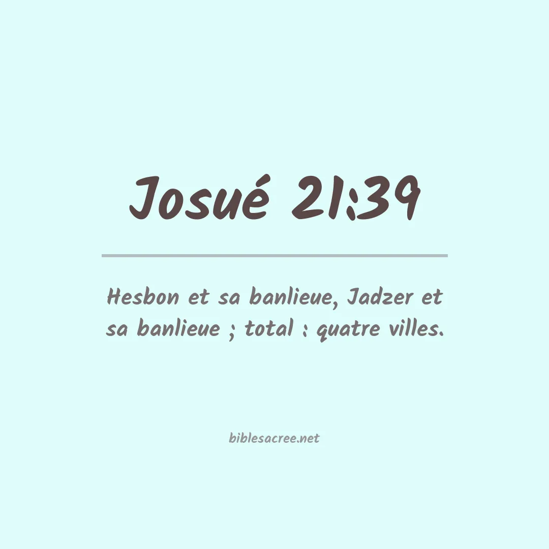 Josué - 21:39