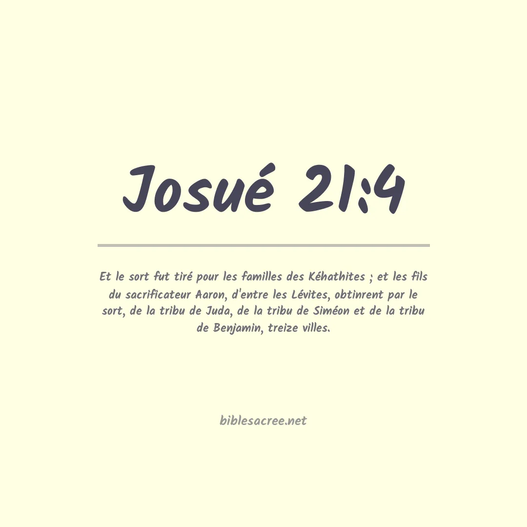 Josué - 21:4