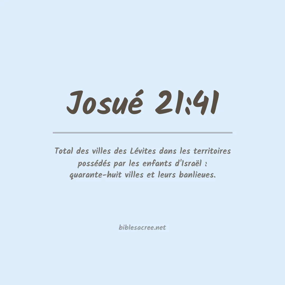 Josué - 21:41