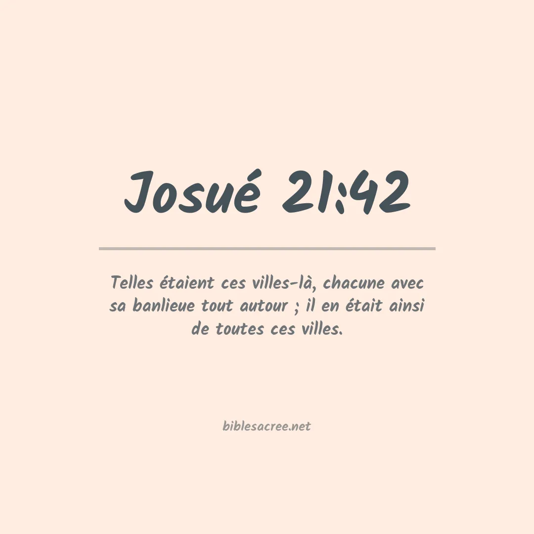 Josué - 21:42