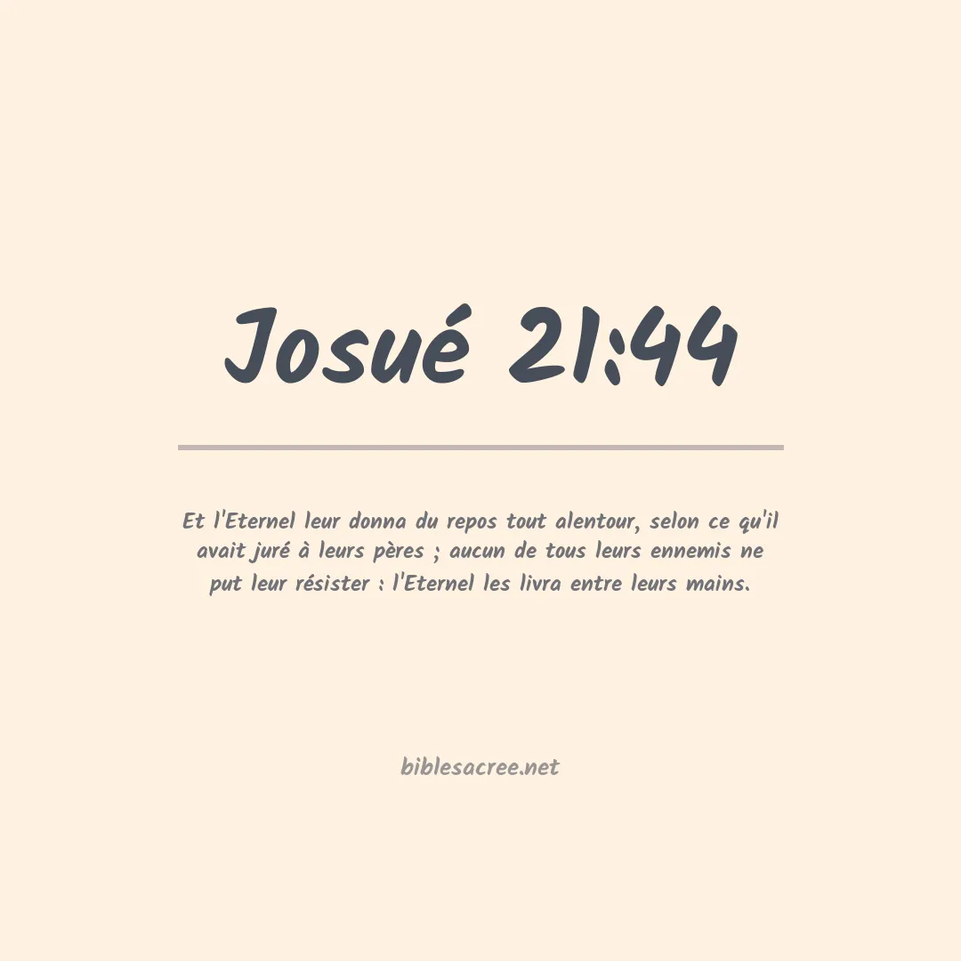 Josué - 21:44