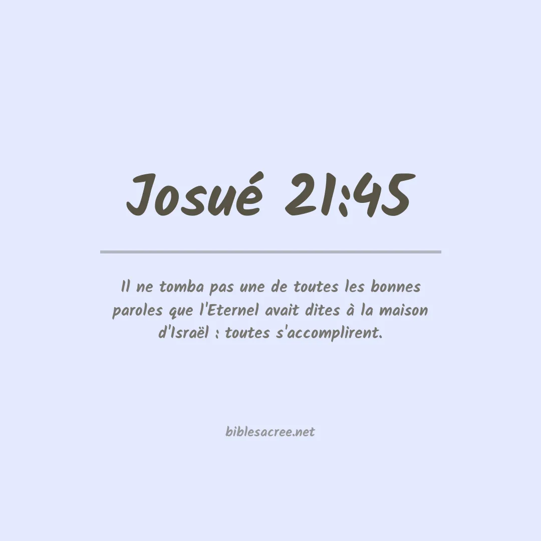 Josué - 21:45