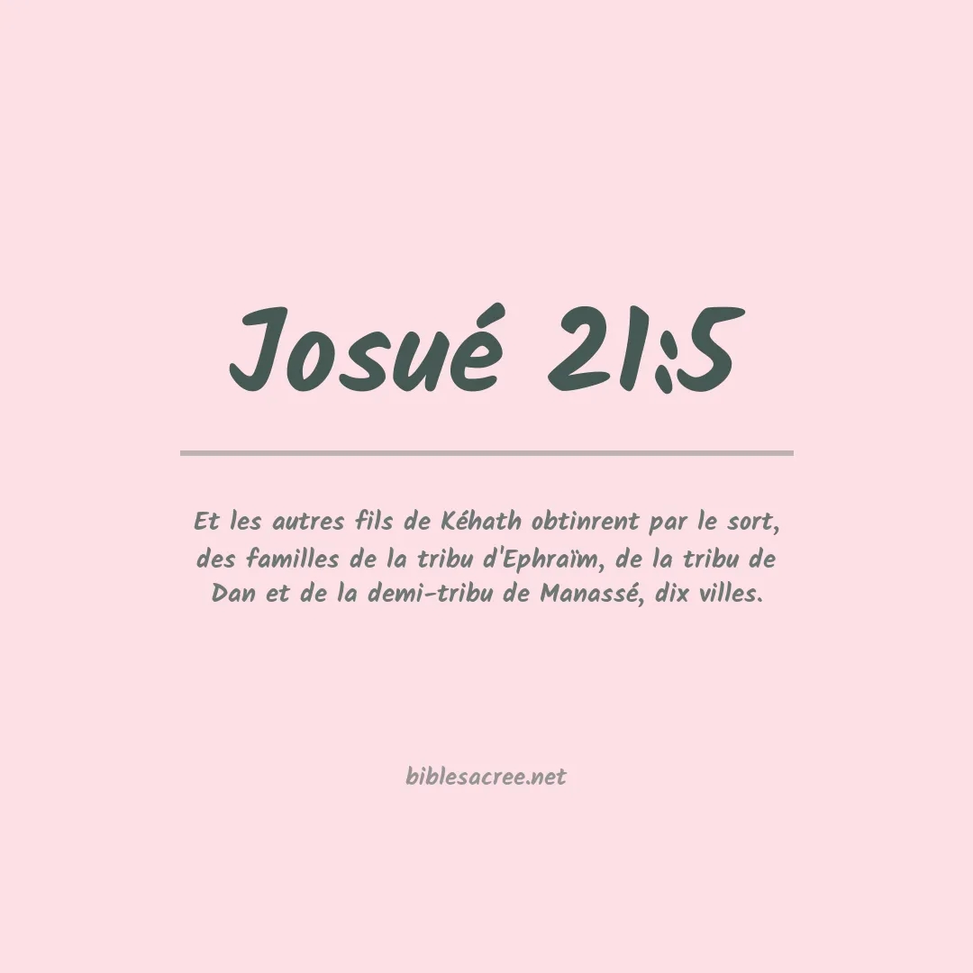 Josué - 21:5