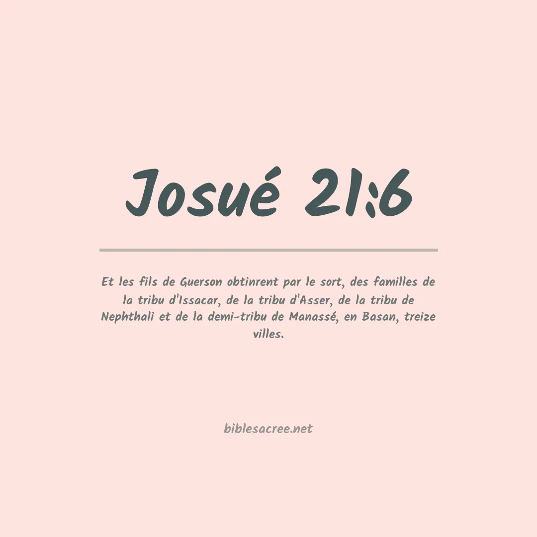 Josué - 21:6
