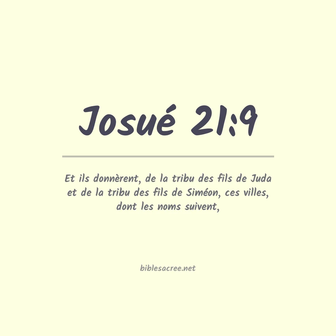 Josué - 21:9