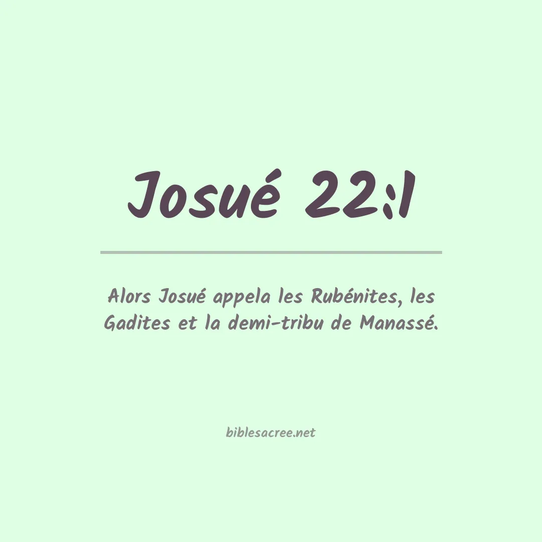 Josué - 22:1