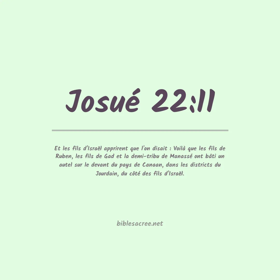 Josué - 22:11