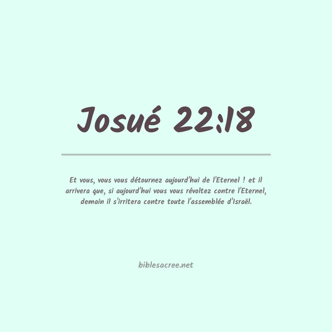 Josué - 22:18