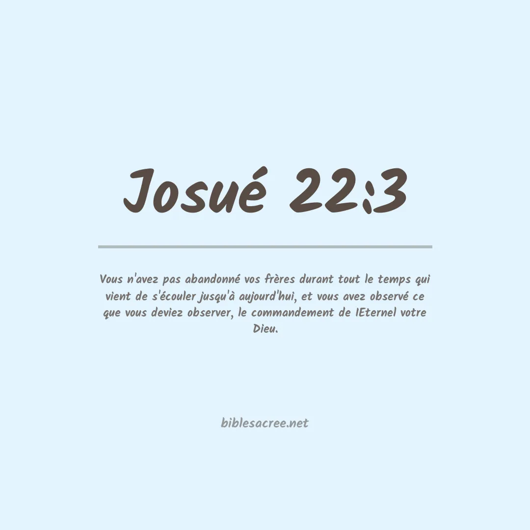 Josué - 22:3