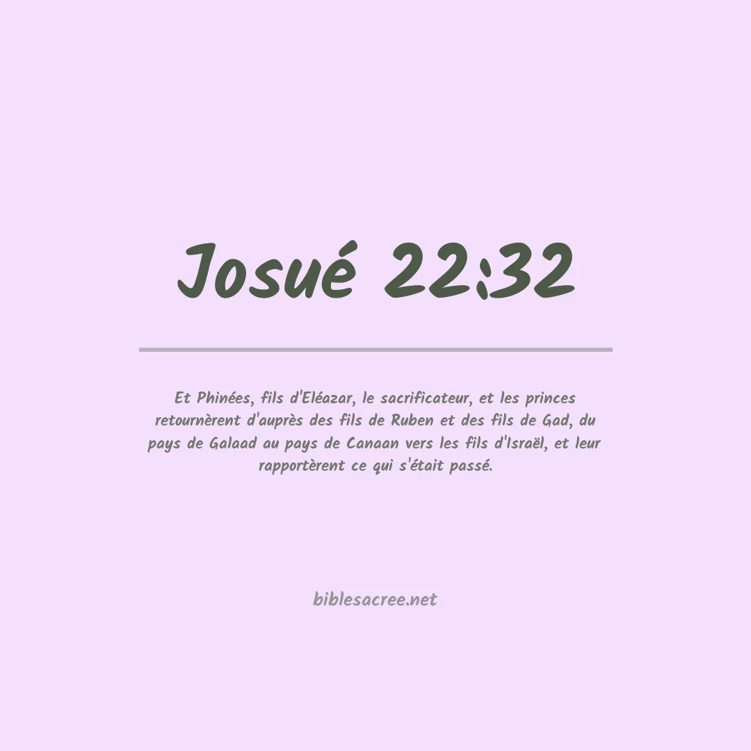 Josué - 22:32