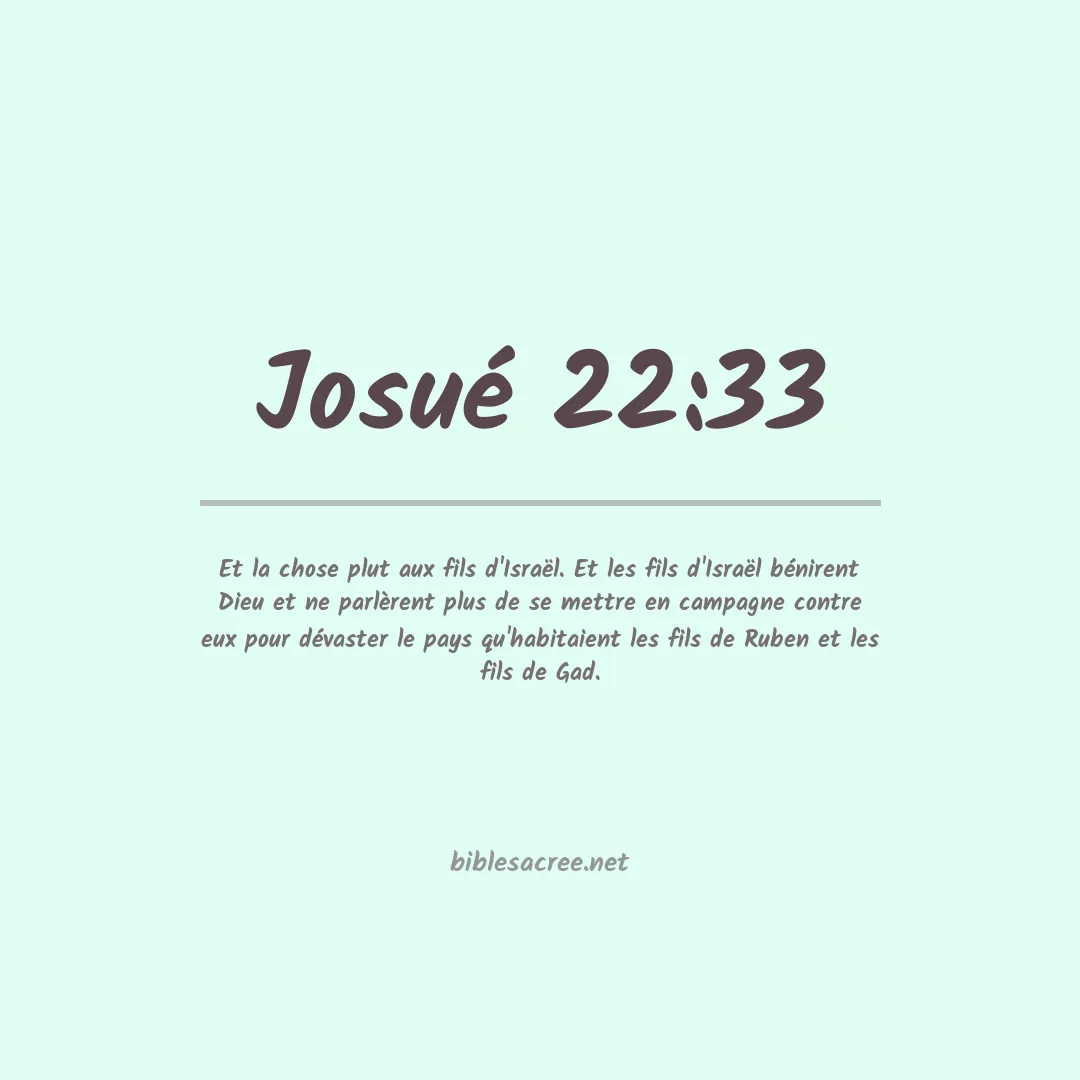 Josué - 22:33