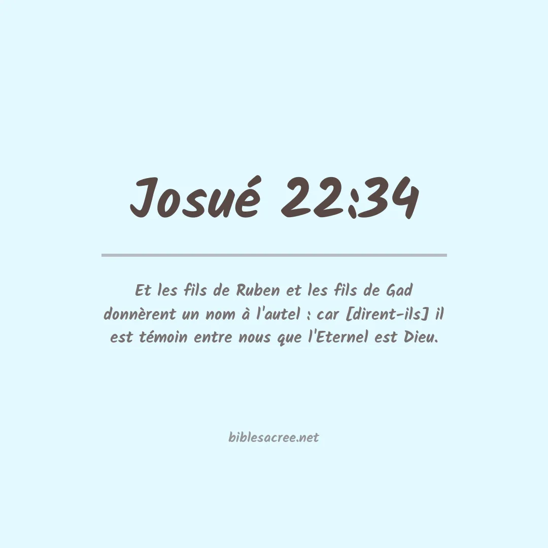 Josué - 22:34
