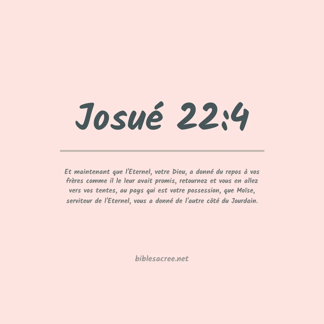 Josué - 22:4