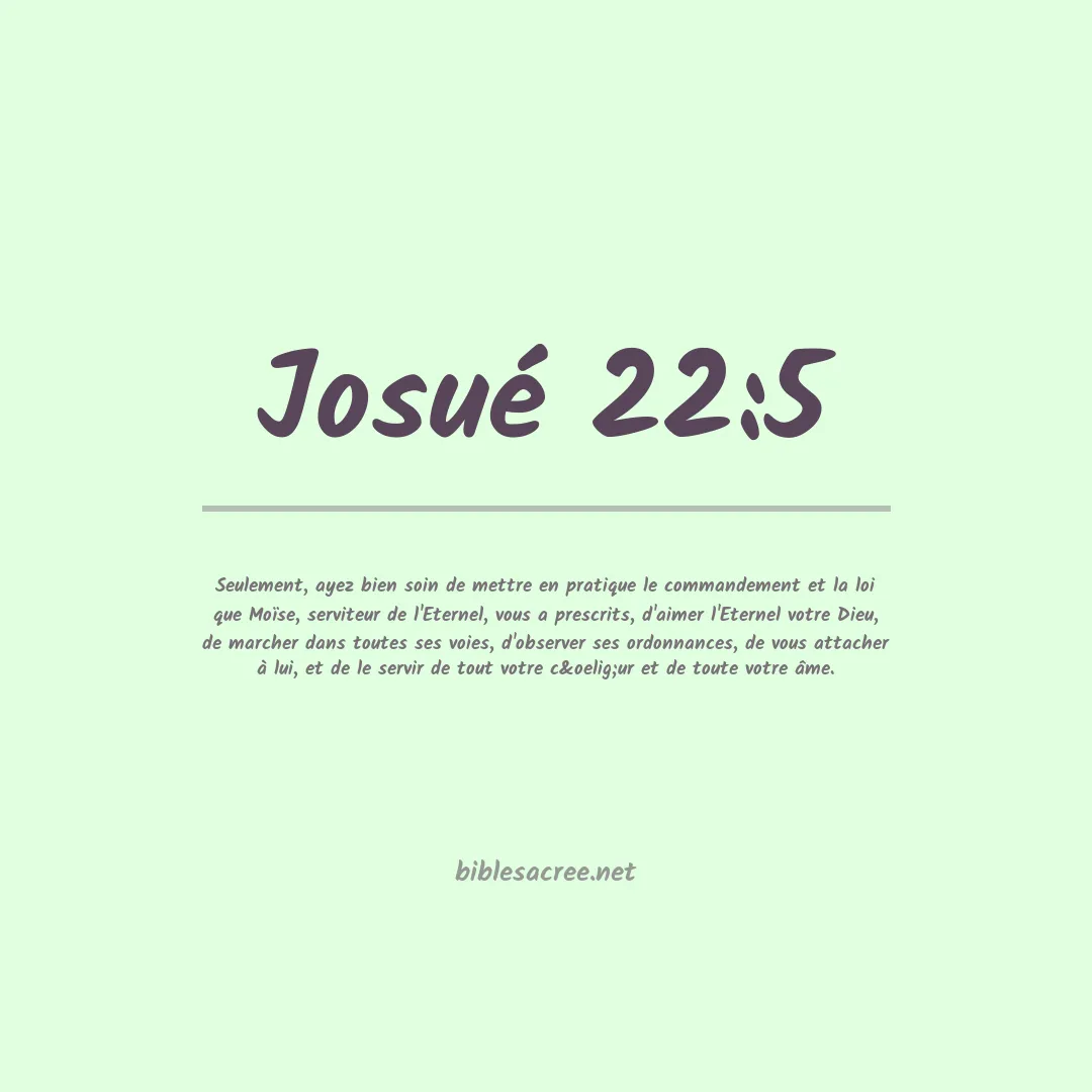 Josué - 22:5