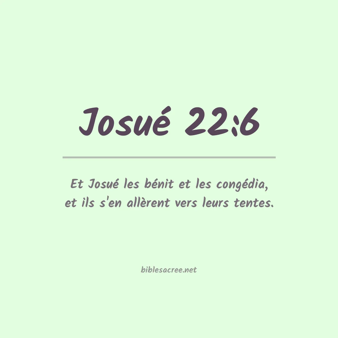 Josué - 22:6