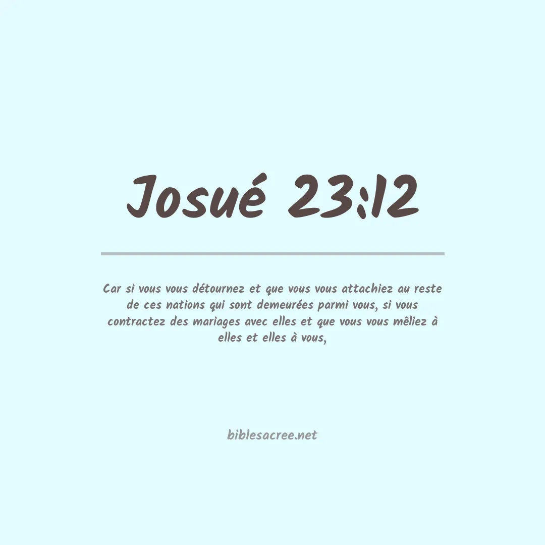 Josué - 23:12