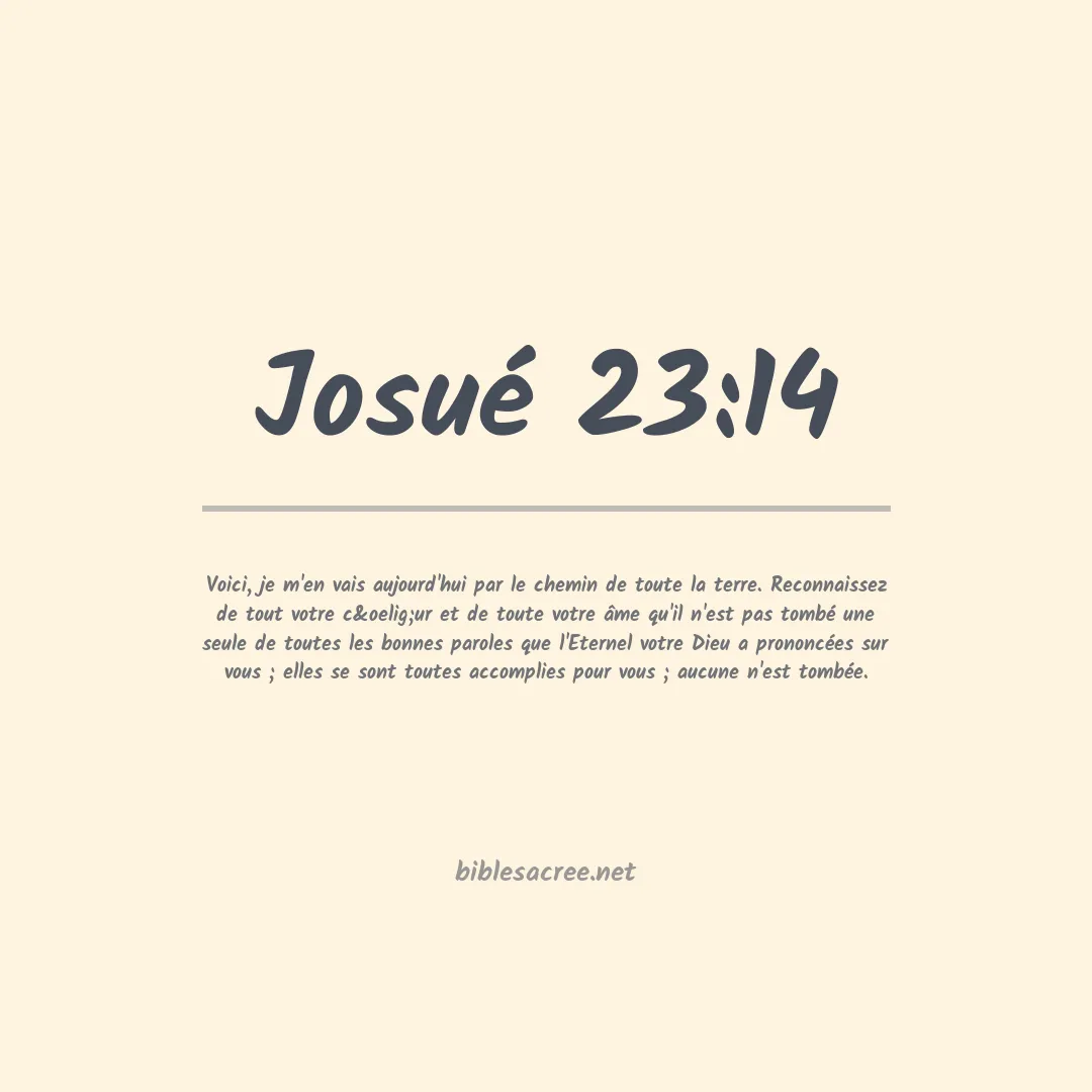 Josué - 23:14