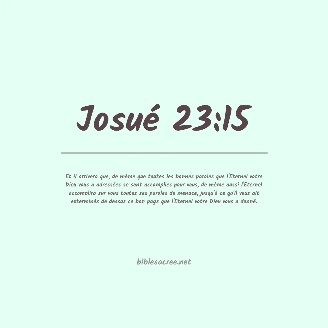 Josué - 23:15