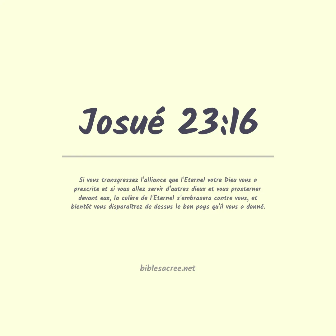 Josué - 23:16