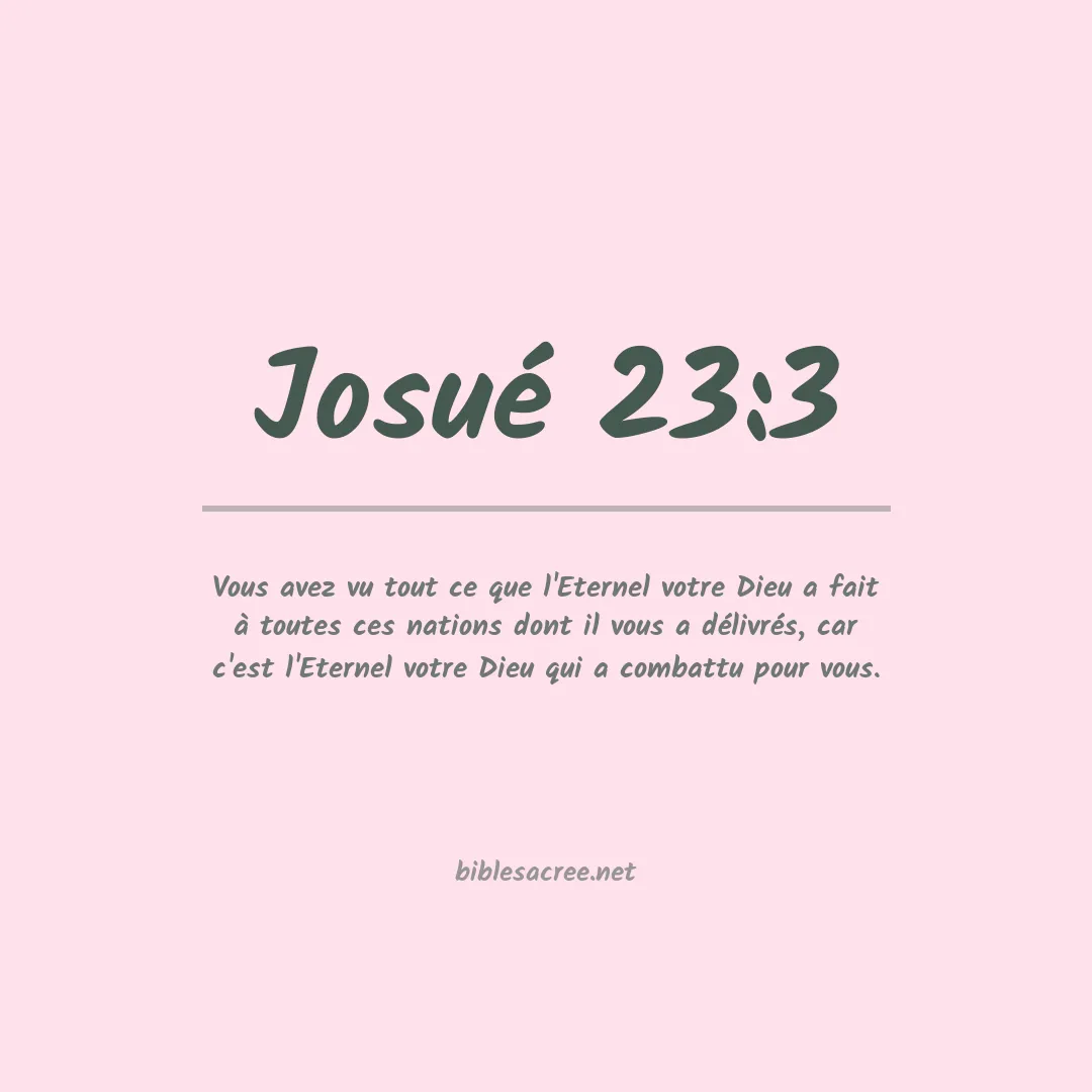 Josué - 23:3